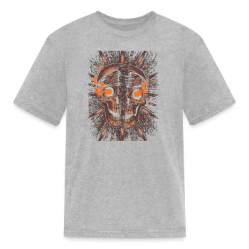 Ghostface Phone Call - Kid's T-Shirt - heather gray - Front