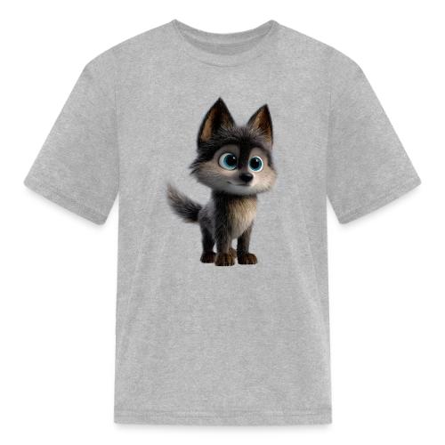 Innocent Cartoon Baby Wolf - Kid's T-Shirt