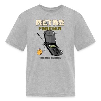 phone - Kid's T-Shirt - heather gray - Front