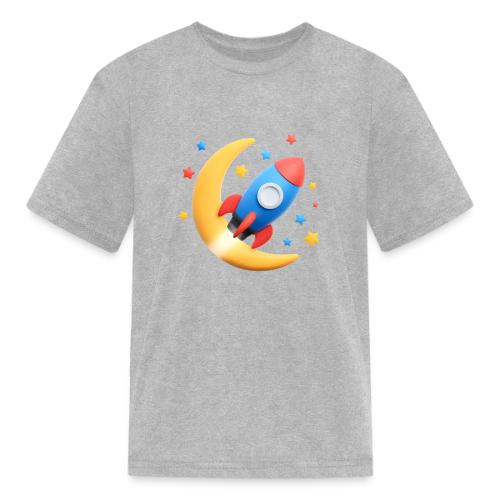 Rocket to the Crescent Moon - Kid's T-Shirt