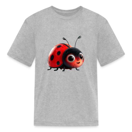 Adorable Cartoon Ladybug with Big Eyes - Kid's T-Shirt