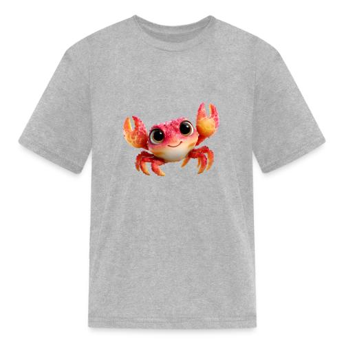 Cheerful Red Baby Crab Character - Kid's T-Shirt