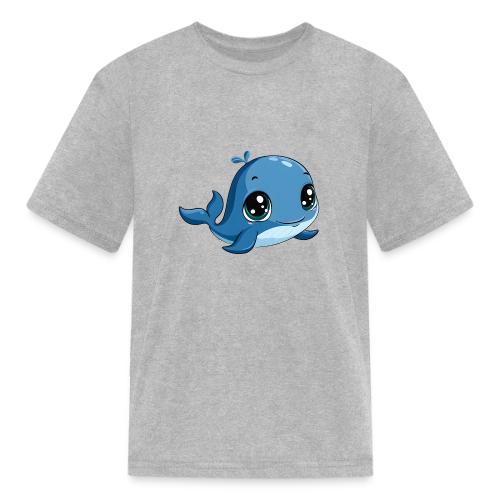 Smiling Blue Baby Whale - Kid's T-Shirt