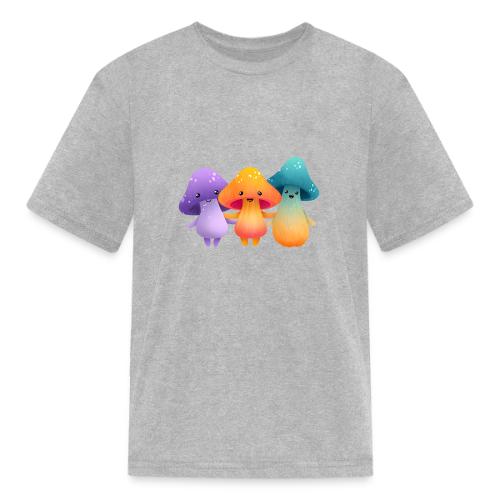 Cheerful Mushroom Friends - Kid's T-Shirt