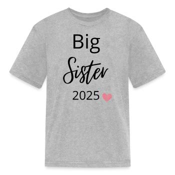 Grande Sœur 2025 - T-shirt Enfant - gris chiné - Devant