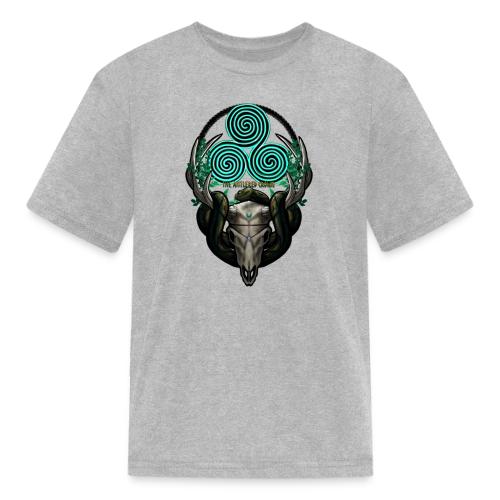 The Antlered Crown (Color Text) - Kid's T-Shirt