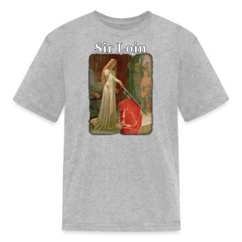 Sir lion - Kid's T-Shirt - heather gray - Front