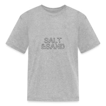 Salt and Sand - Kid's T-Shirt - heather gray - Front