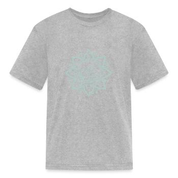 Om Mandala Zen - Kid's T-Shirt - heather gray - Front