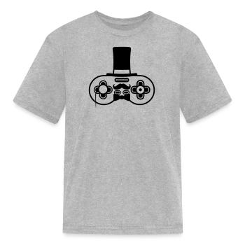 Sir old controller retro - Kid's T-Shirt - heather gray - Front
