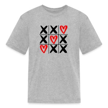 Love SOS - Kid's T-Shirt - heather gray - Front