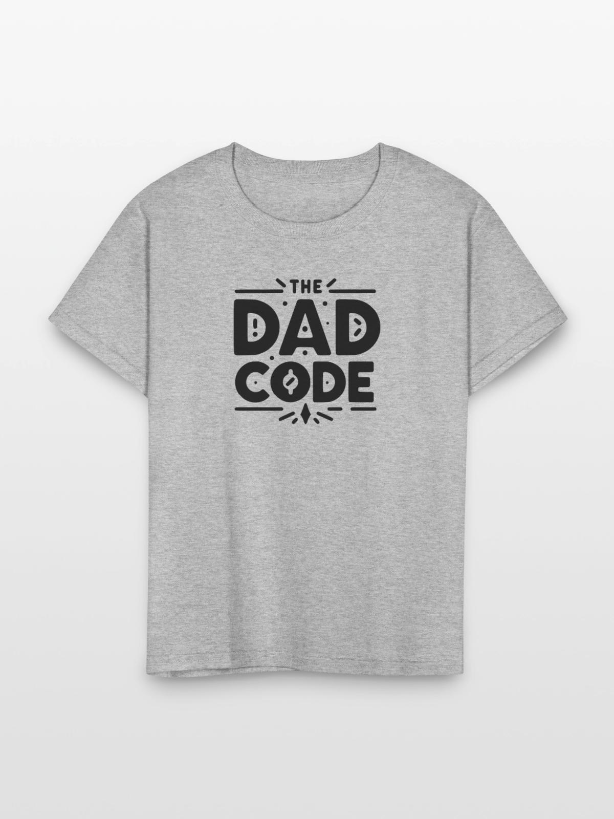 The Dad Code - Kid's T-Shirt - heather gray - Front