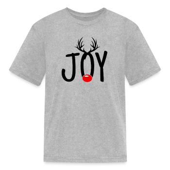 Christmas Joy - Kid's T-Shirt - heather gray - Front
