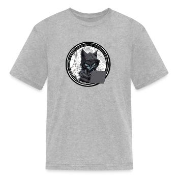 Geek - Kid's T-Shirt - heather gray - Front