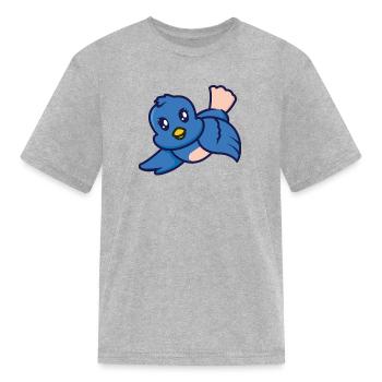 Berry the blue - Kid's T-Shirt - heather gray - Front