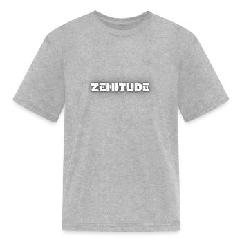 Zenitude - Yoga Zen - Kid's T-Shirt - heather gray - Front