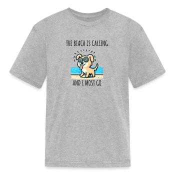 Hypnotized Dog - Kid's T-Shirt - heather gray - Front