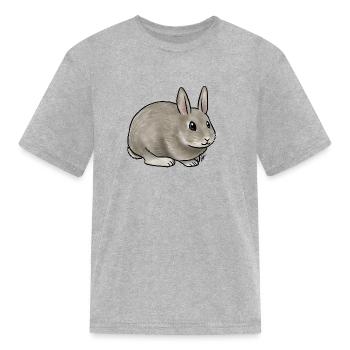 Small Mammal Rabbit Netherland Dwarf - Kid's T-Shirt - heather gray - Front