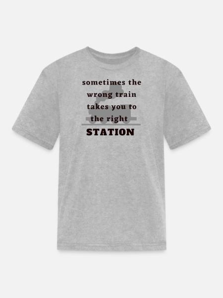 crash landing on you kdrama quote - Kid's T-Shirt - heather gray