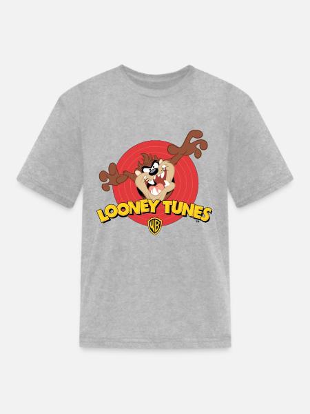Looney Tunes Tasmanian Devil - Kid's T-Shirt - heather gray