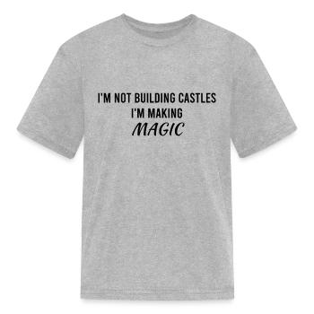 Sand Sculptor, Sand Castle Lover, Sand Art - Kid's T-Shirt - heather gray - Front