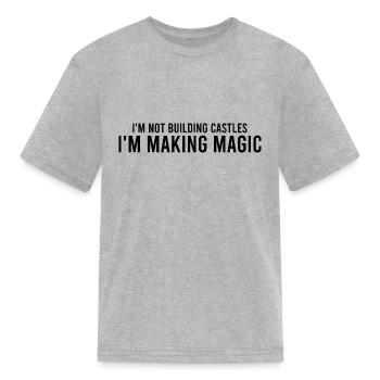 Sand Sculptor, Sand Castle Lover, Sand Art - Kid's T-Shirt - heather gray - Front