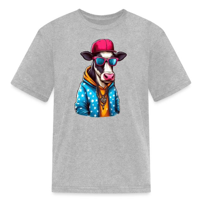 Gangster Cow Wearing a Cap