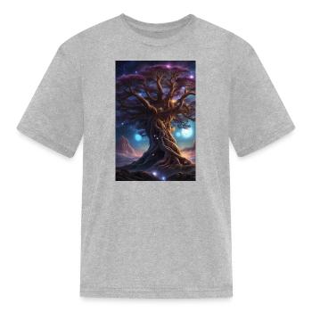 Tree of heaven - Kid's T-Shirt - heather gray - Front