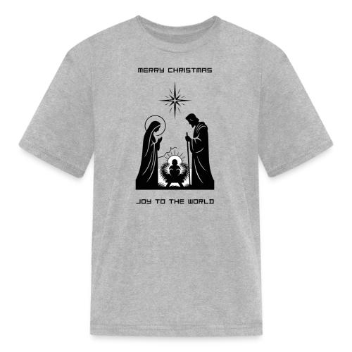 Joy to the World T-Shirt | Minimalist Nativity - Kid's T-Shirt