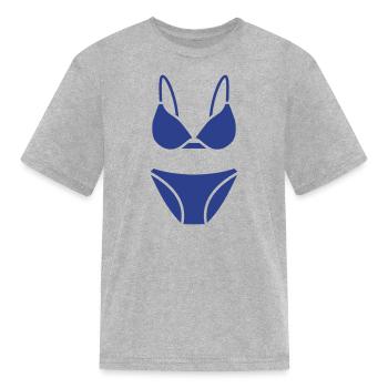 Bikini - Kid's T-Shirt - heather gray - Front