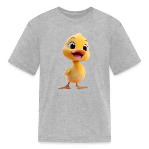 Bright Yellow Baby Duck Smiling - Kid's T-Shirt