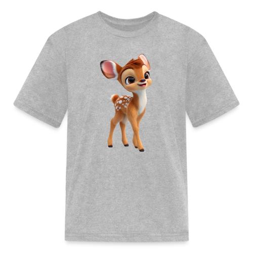 Sweet 3D Baby Deer with Big Eyes - Kid's T-Shirt