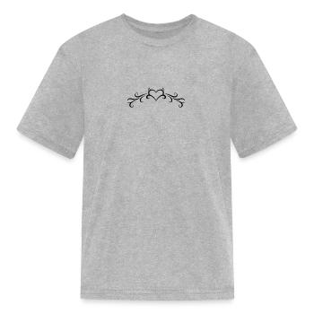 love you more - Kid's T-Shirt - heather gray - Front