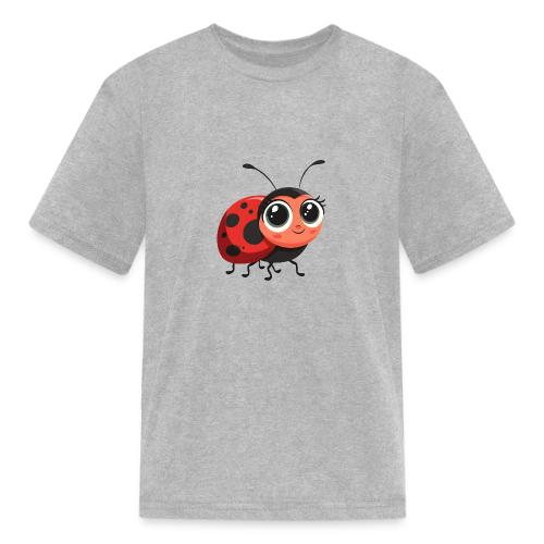 Cute Cartoon Ladybug Full of Joy - Kid's T-Shirt