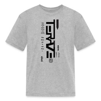 Installation design - Kid's T-Shirt - heather gray - Front