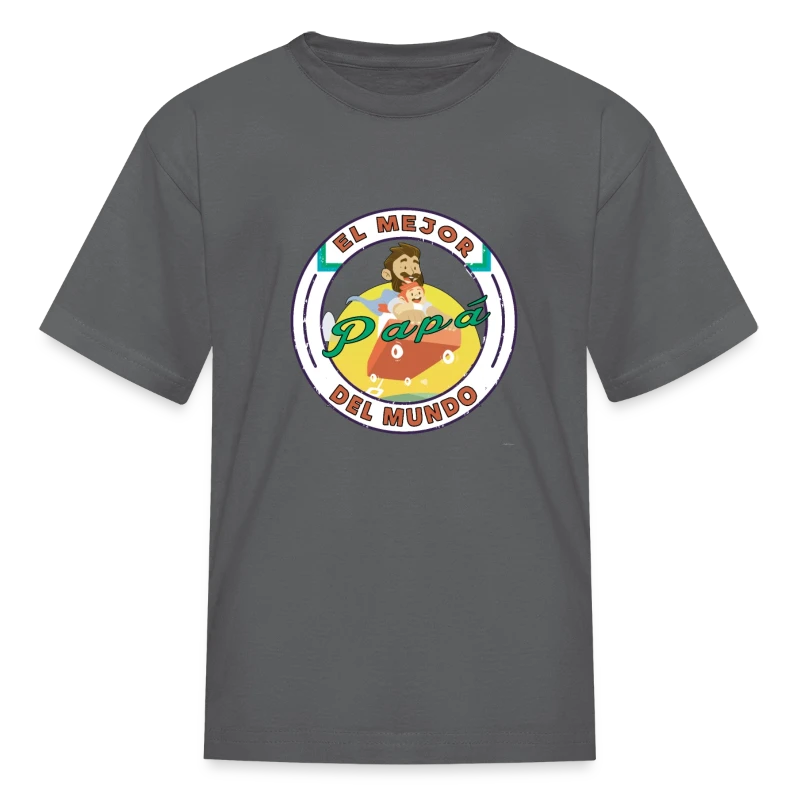 El Mejor Papa Del Mundo Best Father In The World - Kids' T-Shirt