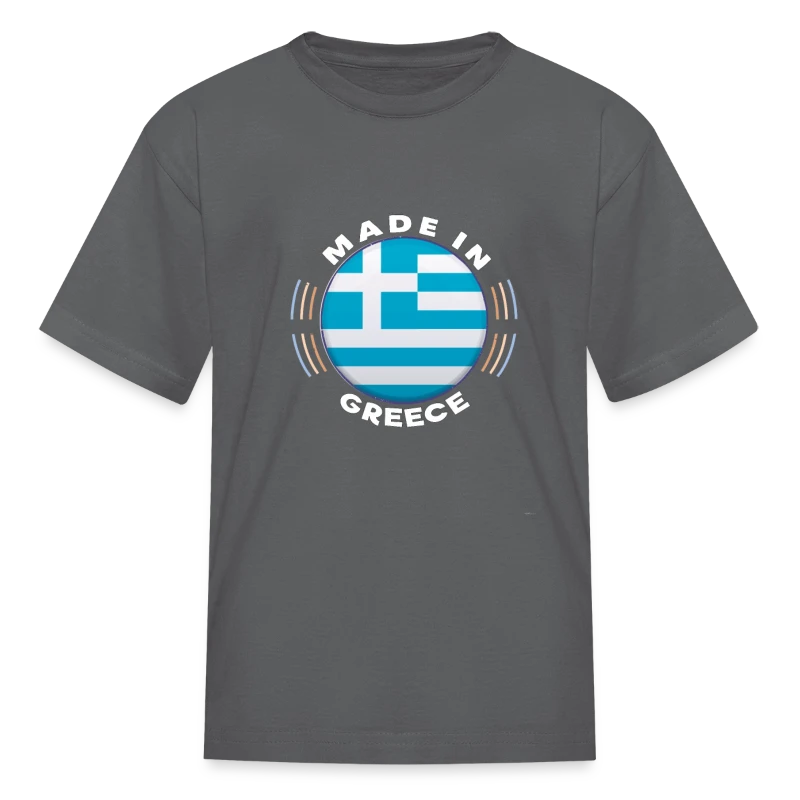 Made In Greece Vintage Shirt Greece Flag - Kids' T-Shirt
