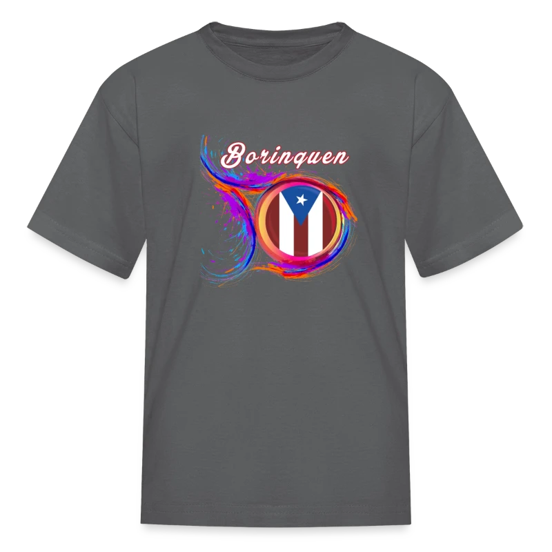 Borinquen Flag Holi Greeting Boricua Flag Souvenir - Kids' T-Shirt
