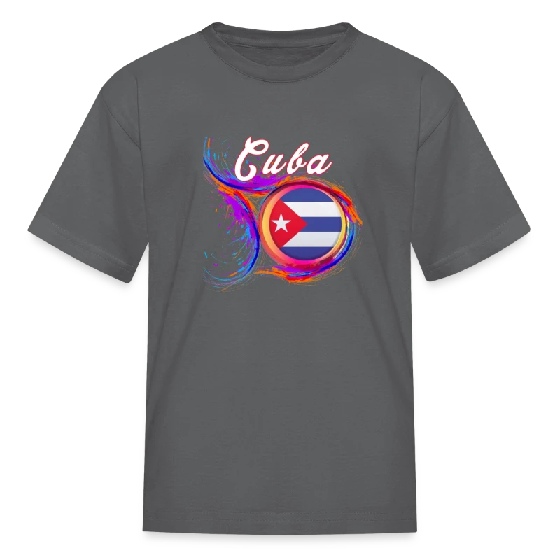 Cuba Flag Holi Greeting Cuban Flag Souvenir - Kids' T-Shirt
