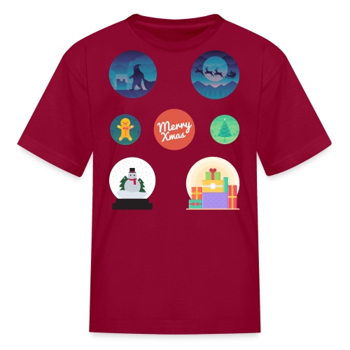 Very Ugly Christmas Sticker Pack - Kids' T-Shirt
