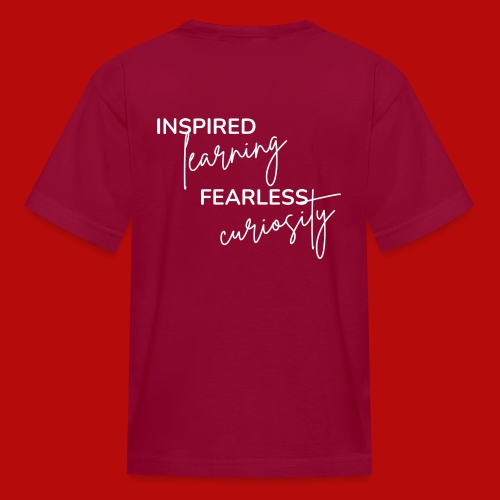 Inspired Learning Fearless Curiosity (Reversed) - Kids' T-Shirt
