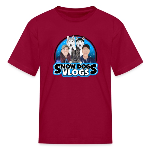 Snow Dogs Vlogs Family Logo - Kids' T-Shirt