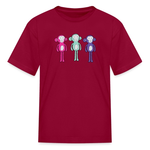 Three chill monkeys - Kids' T-Shirt