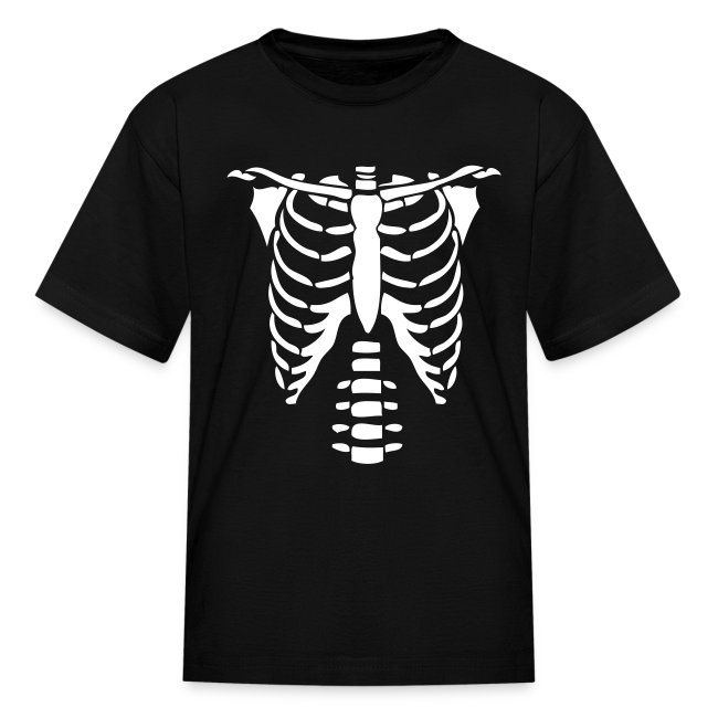 Skeleton Torso Halloween Costume T-shirts - Kids T-Shirt