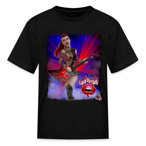 Last Breath: Vampire Rocker Breathana Bathory - Kids' T-Shirt