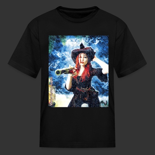 Undead Angel Vampire Pirate Captain Jacquotte F001 - Kids' T-Shirt