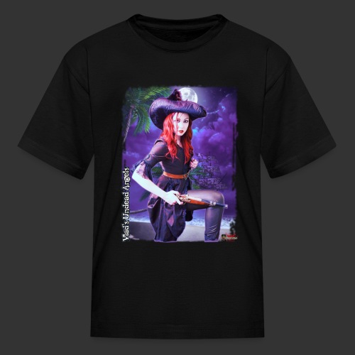 Live Undead Angels: Vamp Pirate Jacquotte On Beach - Kids' T-Shirt