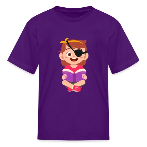 Little girl with eye patch - Kids' T-Shirt