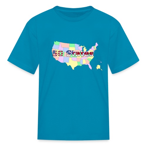 50 states - Kids' T-Shirt