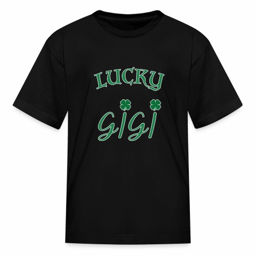 Lucky Gigi St Patrick Day Grandma Shamrock gift. - Kids' T-Shirt